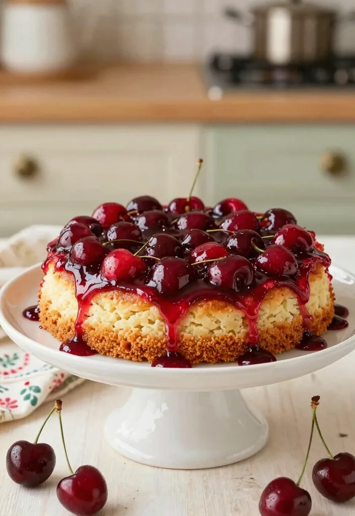 16 Cherry Dump Cake Recipes With Just 3 Ingredients - 11. Cherry Upside-Down Dump Cake 1