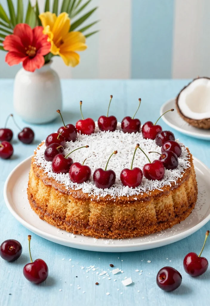 16 Cherry Dump Cake Recipes With Just 3 Ingredients - 4. Cherry Coconut Dump Cake 1