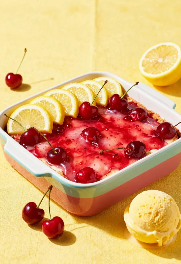 16 Cherry Dump Cake Recipes With Just 3 Ingredients - 9. Cherry Lemonade Dump Cake 1