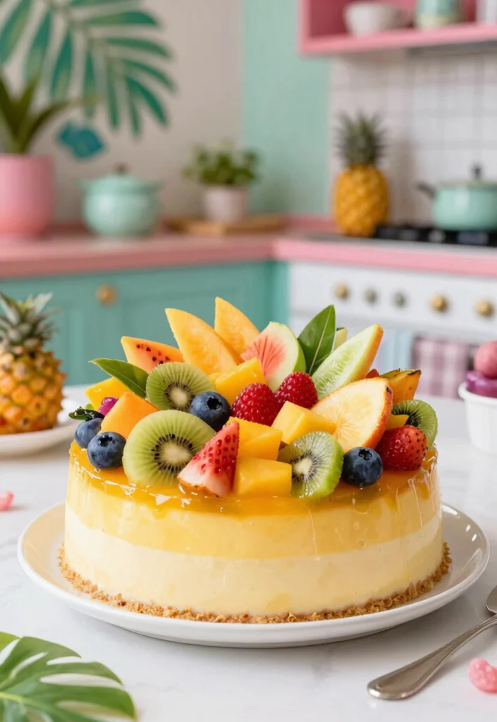 16 Creamy Pudding Poke Cake Recipes Easy to Make - 15. Tropical Fruit Pudding Poke Cake 1