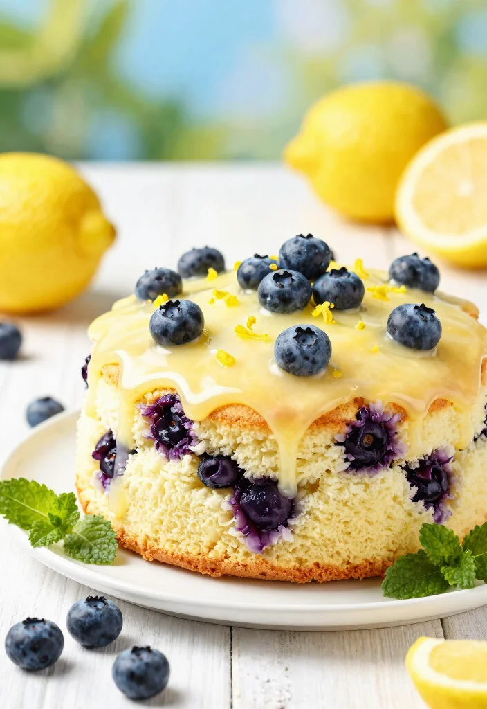 16 Delicious Yellow Cake Mix Recipes With Simple Add-Ins - 12. Blueberry Lemon Cake 1