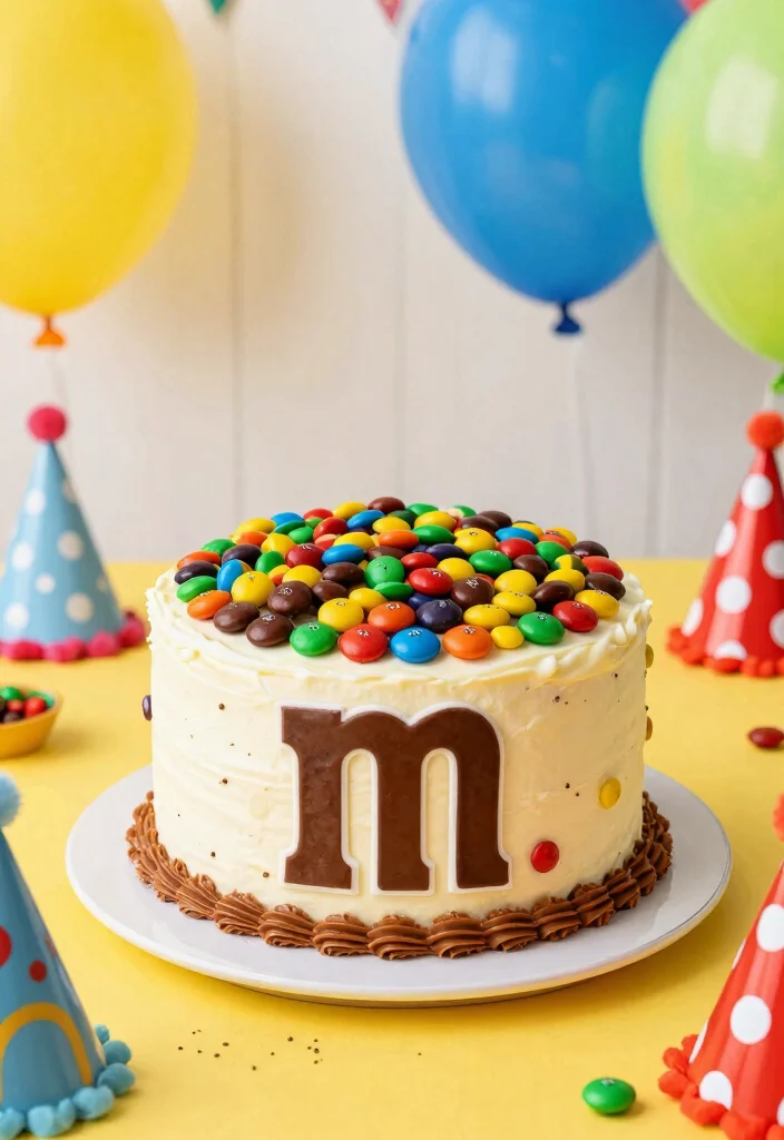 16 Delicious Yellow Cake Mix Recipes With Simple Add-Ins - 16. Peanut Butter M&M Cake 1