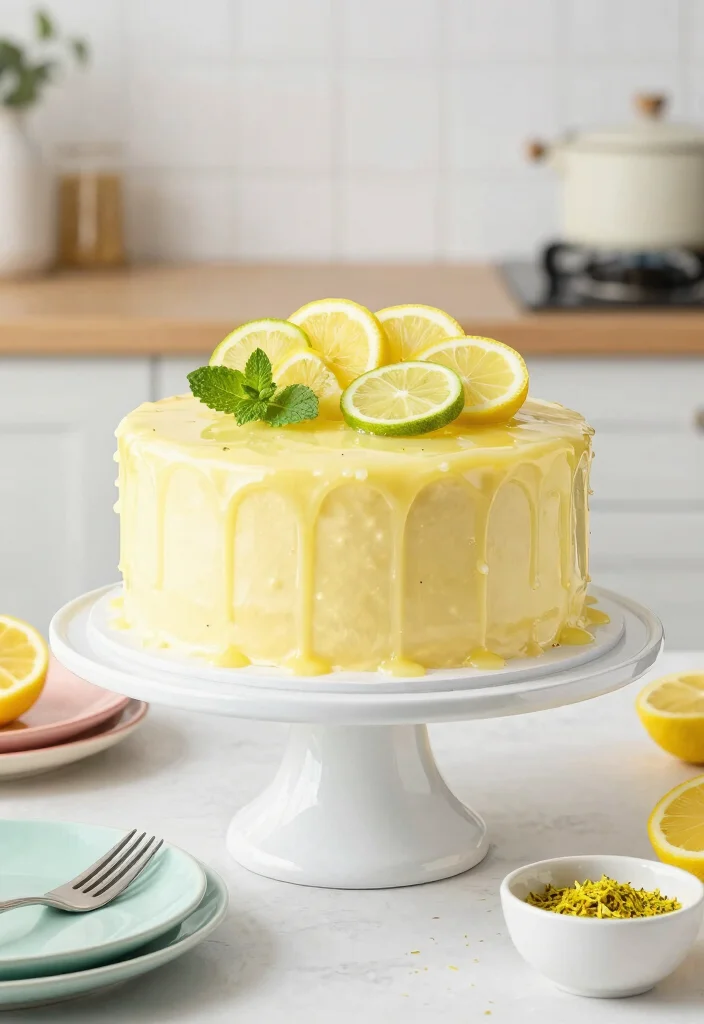 16 Delicious Yellow Cake Mix Recipes With Simple Add-Ins - 2. Lemon-Lime Zing Cake 1