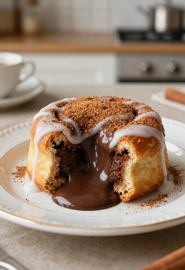 16 Easy Lava Cake Recipes With Gooey Centers - 13. Cinnamon Roll Lava Cake 1