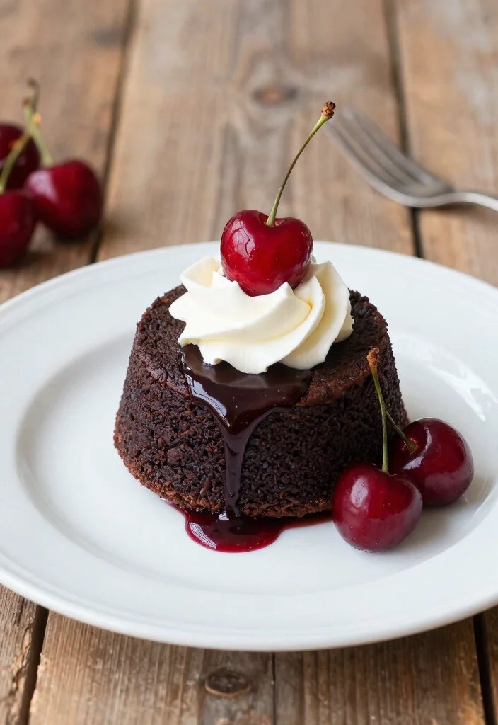 16 Easy Lava Cake Recipes With Gooey Centers - 14. Black Forest Lava Cake 1