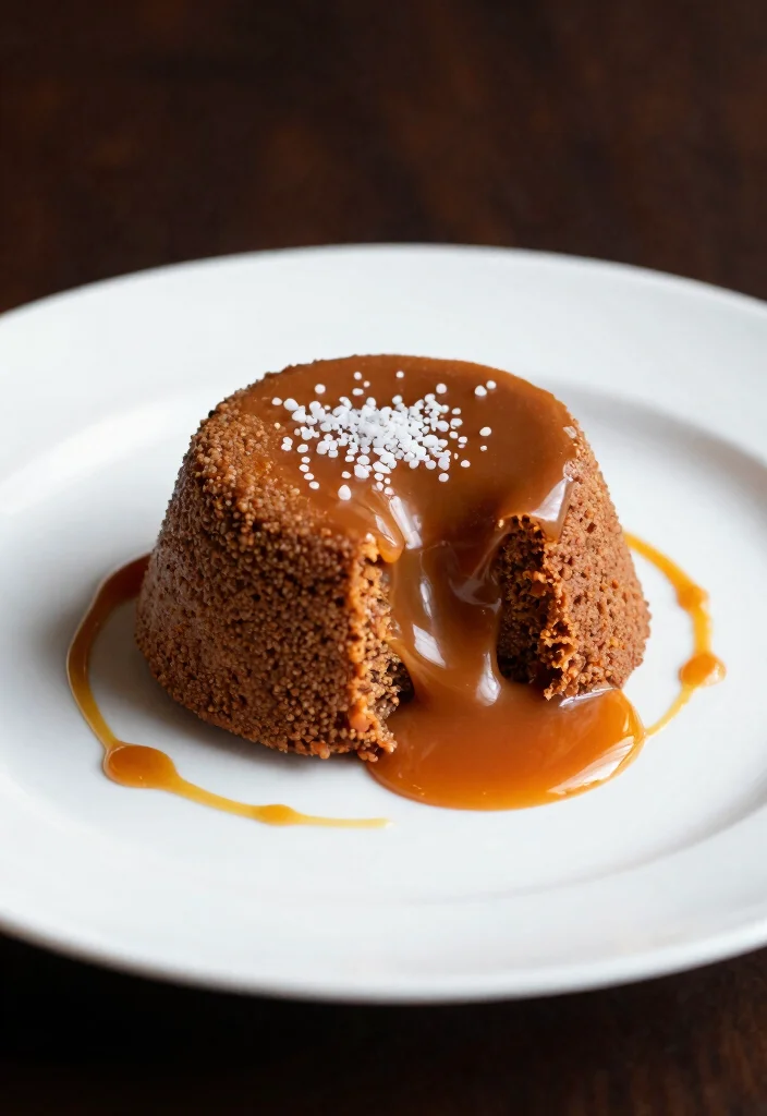 16 Easy Lava Cake Recipes With Gooey Centers - 7. Salted Caramel Lava Cake 1