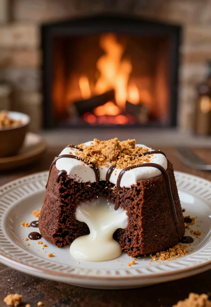 16 Easy Lava Cake Recipes With Gooey Centers - 9. S'mores Lava Cake 1