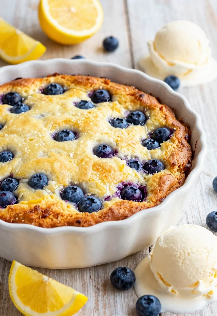 16 Easy Lemon Dump Cake Recipes With Bright Citrus Flavor - 2. Lemon Blueberry Dump Cake 1