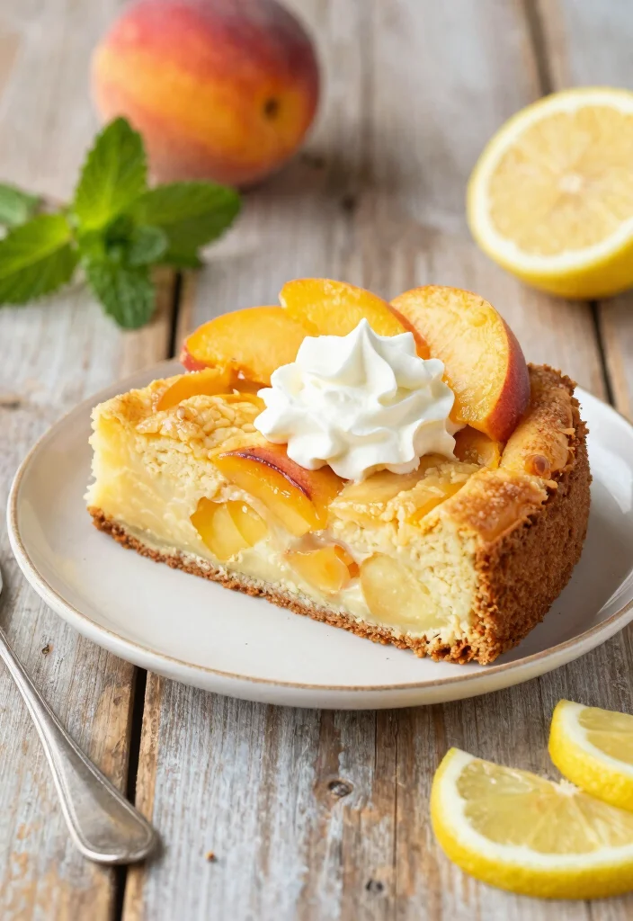 16 Easy Lemon Dump Cake Recipes With Bright Citrus Flavor - 7. Lemon Peach Dump Cake 1