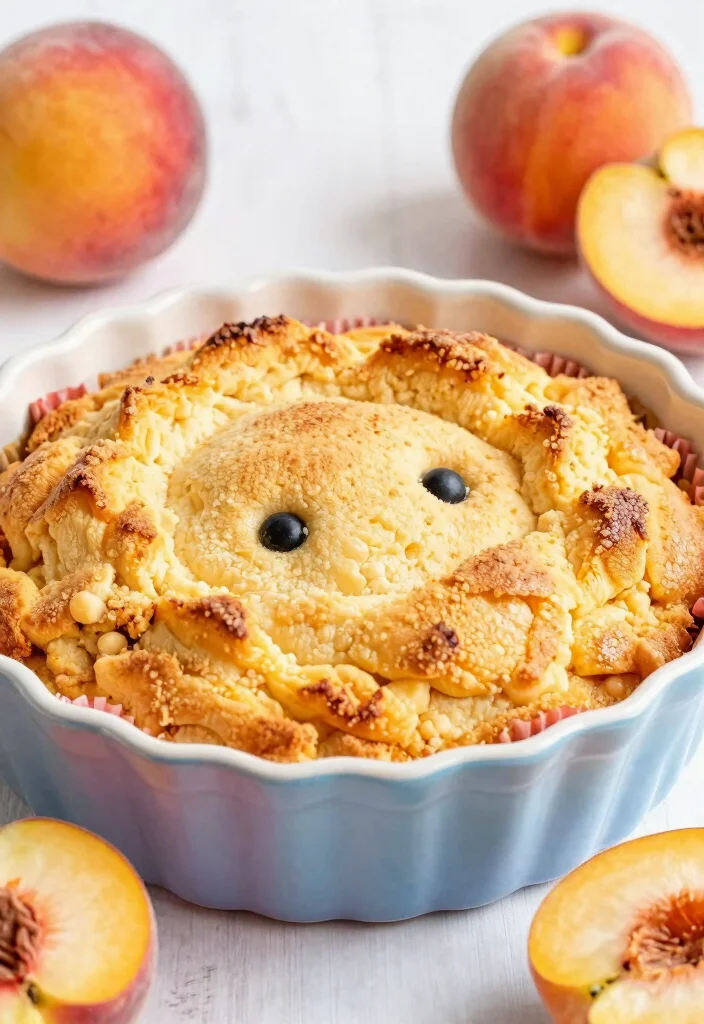 16 Easy Peach Dump Cake Recipes With Few Ingredients - 10. Peach Muffin Dump Cake 1