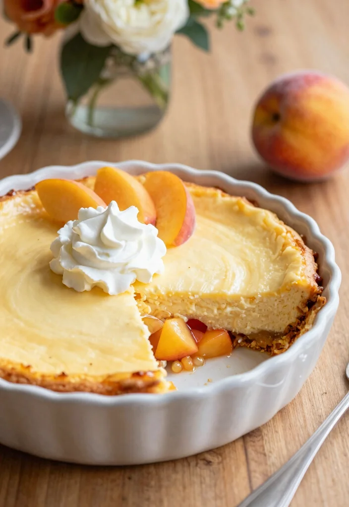 16 Easy Peach Dump Cake Recipes With Few Ingredients - 13. Peach Cheesecake Dump Cake 1