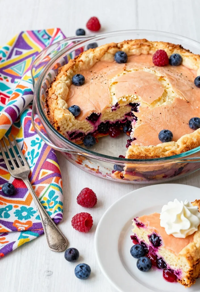 16 Easy Peach Dump Cake Recipes With Few Ingredients - 2. Peach and Berry Dump Cake 1