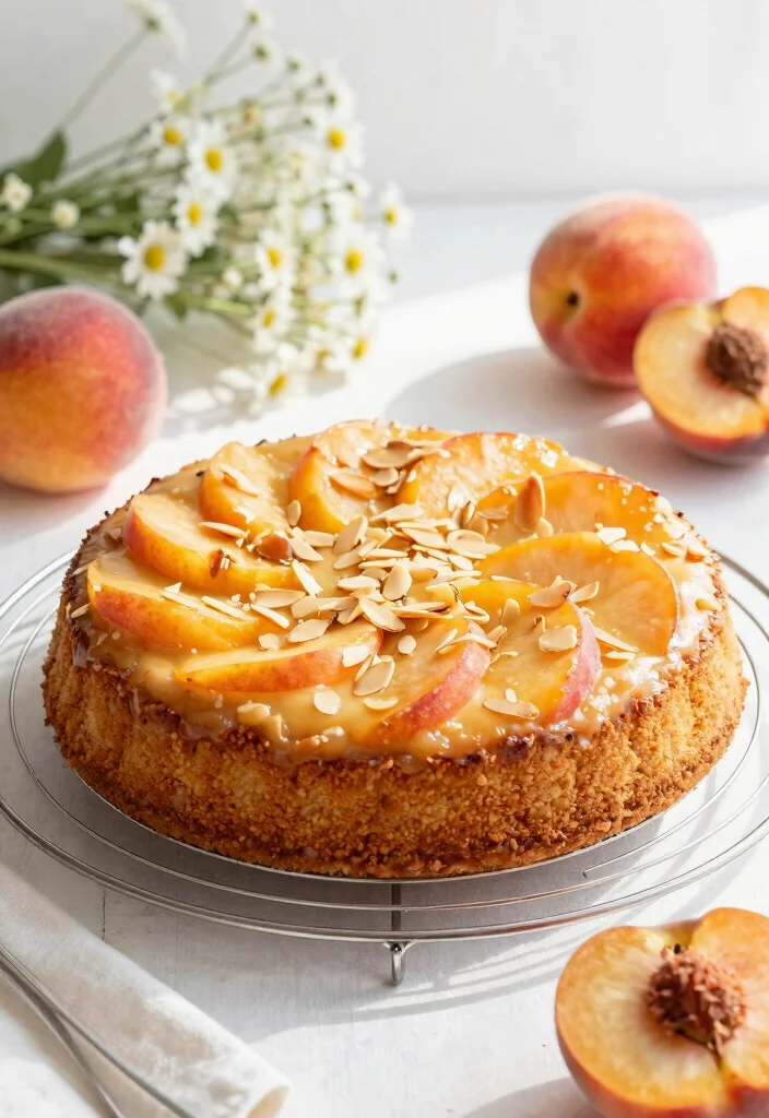 16 Easy Peach Dump Cake Recipes With Few Ingredients - 6. Almond Peach Dump Cake 1