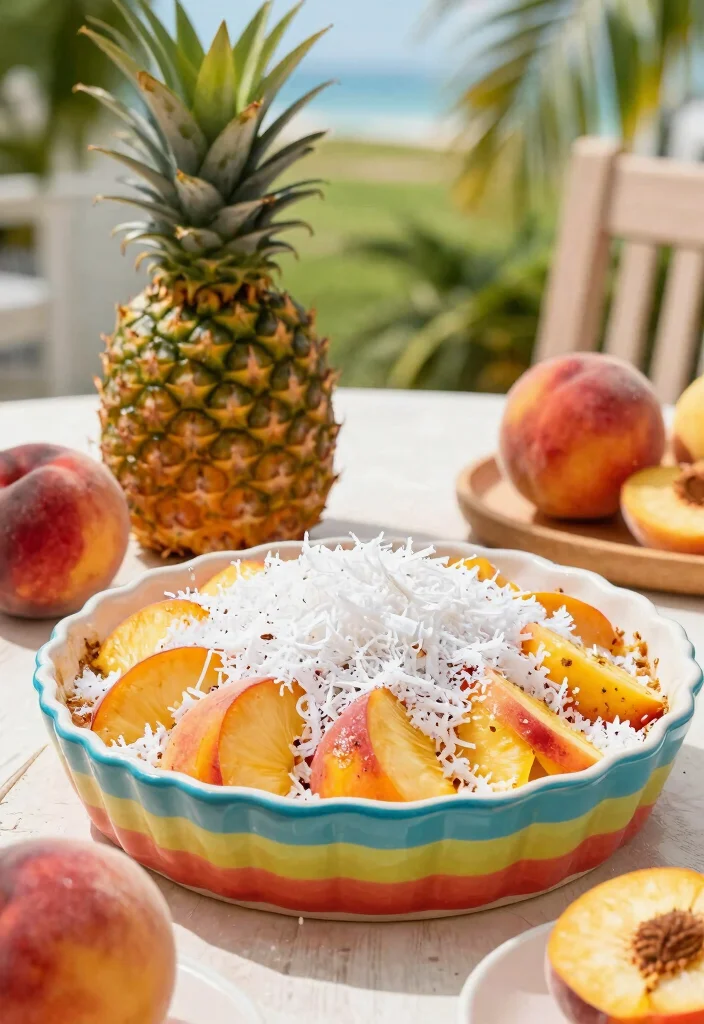 16 Easy Peach Dump Cake Recipes With Few Ingredients - 7. Tropical Peach Dump Cake 1