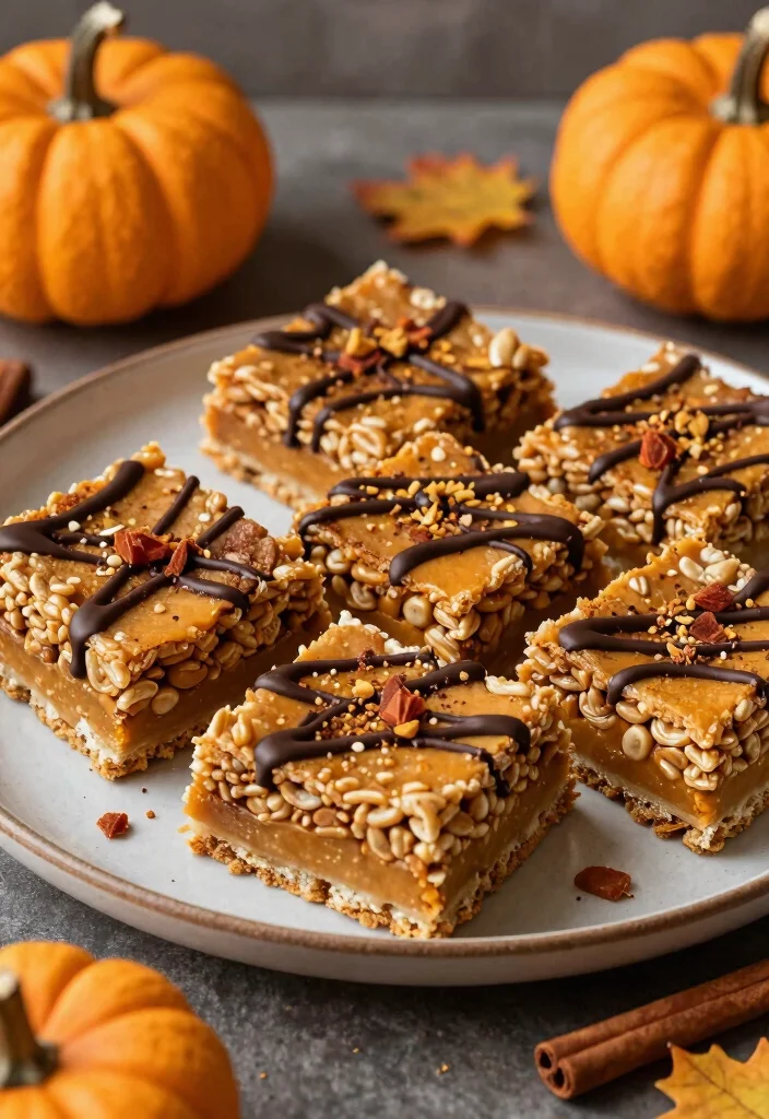 16 Easy Pumpkin Spice Cake Recipes Using Boxed Mix - 15. Pumpkin Spice Rice Krispie Treats 1