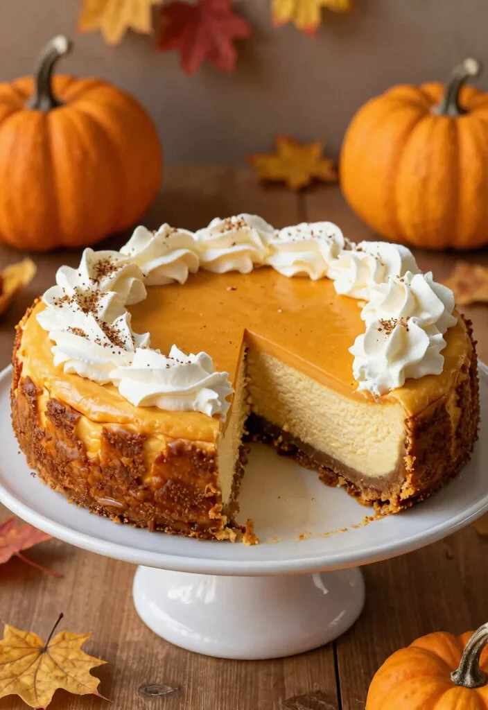 16 Easy Pumpkin Spice Cake Recipes Using Boxed Mix - 9. Pumpkin Spice Cheesecake 1