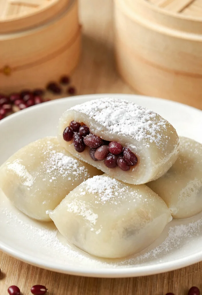16 Traditional Korean Rice Cake Recipes Made at Home - 1. Sweet Rice Cake with Red Bean Filling (팥떡) 1