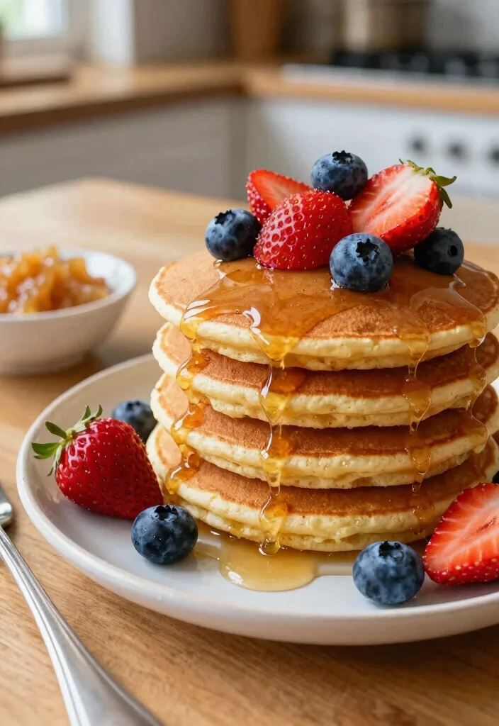 17 Baking Recipes with Applesauce for Moist Desserts - 8. Applesauce Pancakes 1