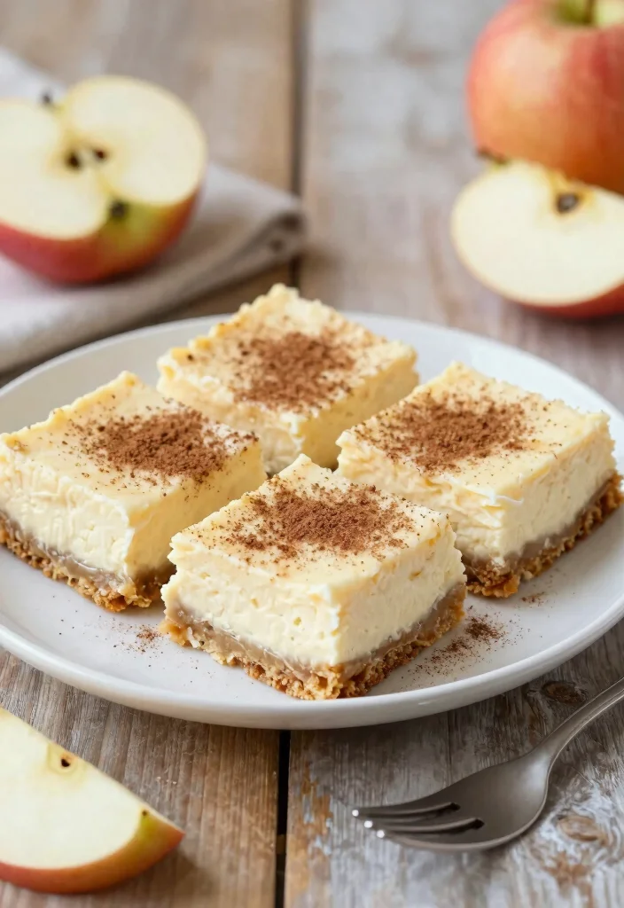17 Baking Recipes with Applesauce for Moist Desserts - 9. Applesauce Cheesecake Bars 1