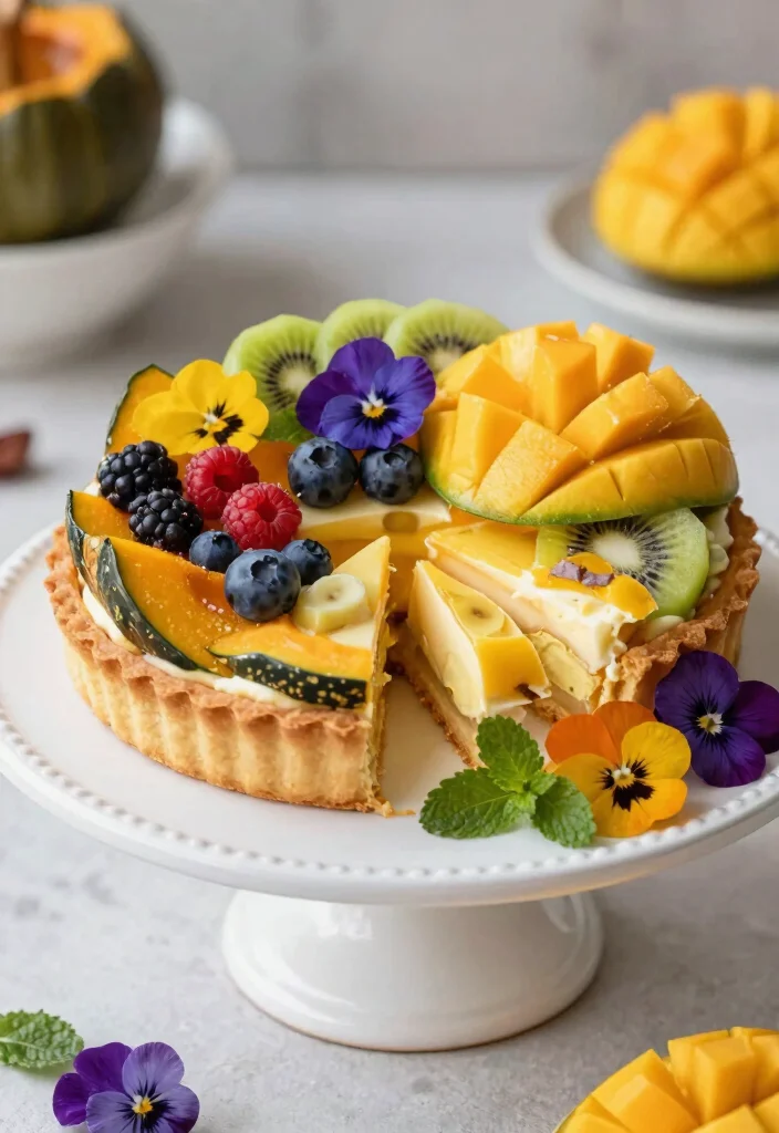 17 Banana Squash Baking Recipes for Naturally Sweet Dishes - 16. Banana Squash Fruit Tart 1