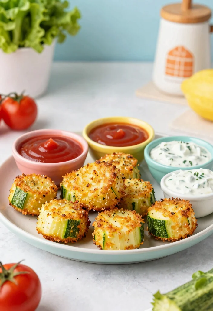 17 Easy Baked Fried Zucchini Recipes with Crispy Texture - 5. Crunchy Zucchini Tots 1