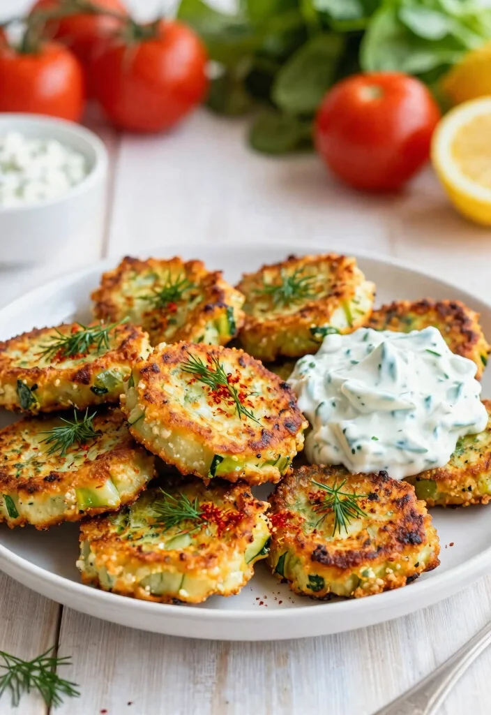 17 Easy Baked Fried Zucchini Recipes with Crispy Texture - 8. Zucchini Fritters 1