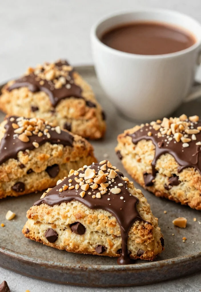 17 Easy Baking Scones Recipes for Beginners - 15. Peanut Butter Chocolate Scones 1