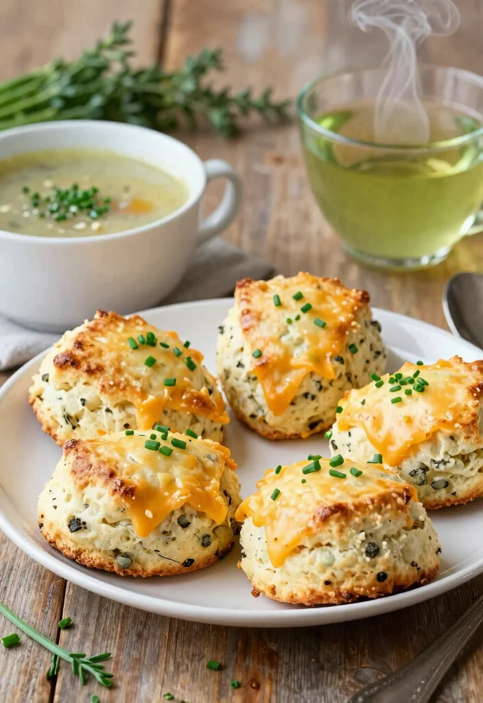 17 Easy Baking Scones Recipes for Beginners - 3. Savory Cheddar and Chive Scones 1