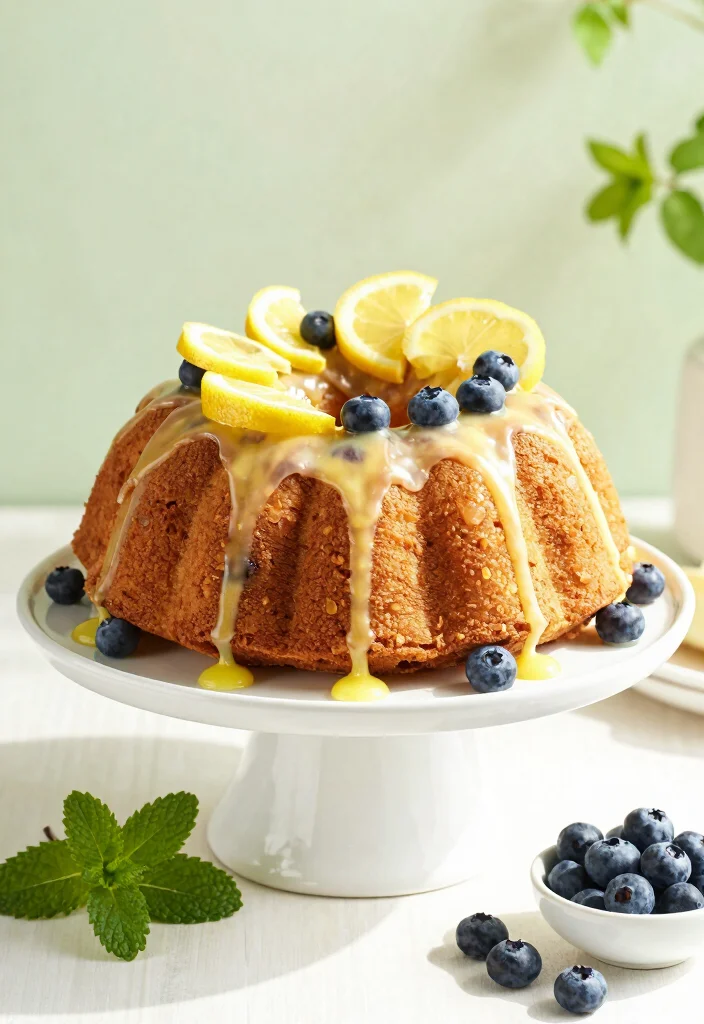 17 Easy Blueberry Bundt Cake Recipes Bursting With Flavor - 2. Lemon Blueberry Bundt Cake with Monk Fruit Sweetener 1