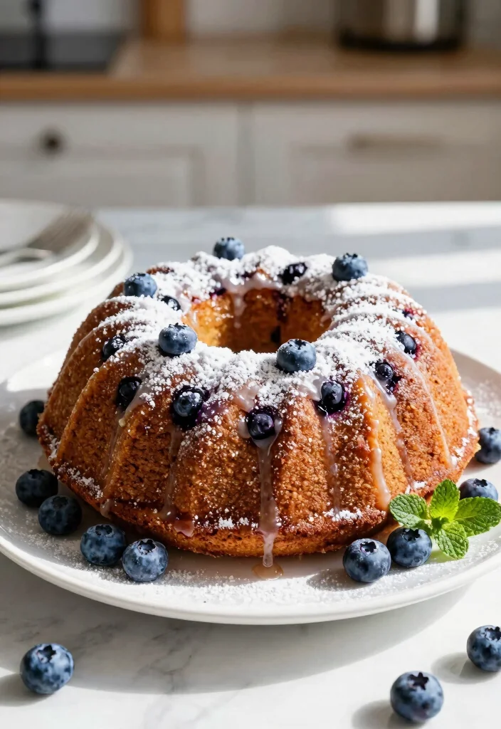 17 Easy Blueberry Bundt Cake Recipes Bursting With Flavor - 4. Vegan Blueberry Bundt Cake with Agave Nectar 1