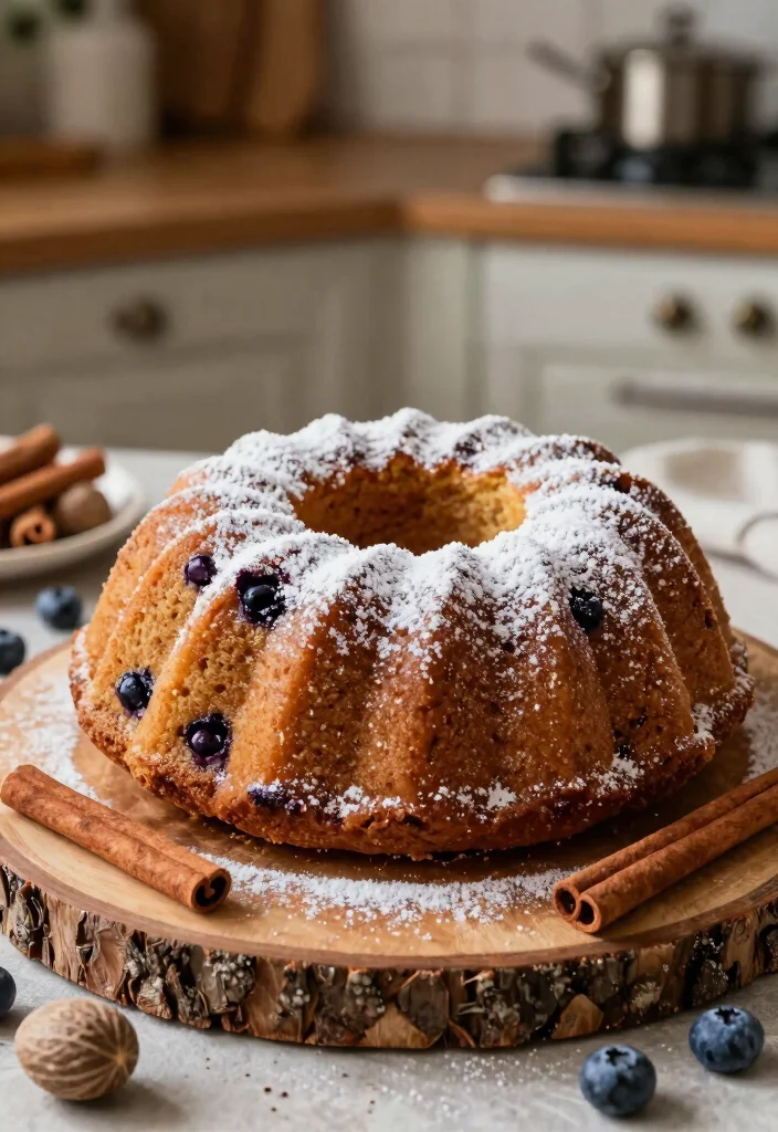 17 Easy Blueberry Bundt Cake Recipes Bursting With Flavor - 9. Spiced Blueberry Bundt Cake with Cinnamon and Nutmeg 1