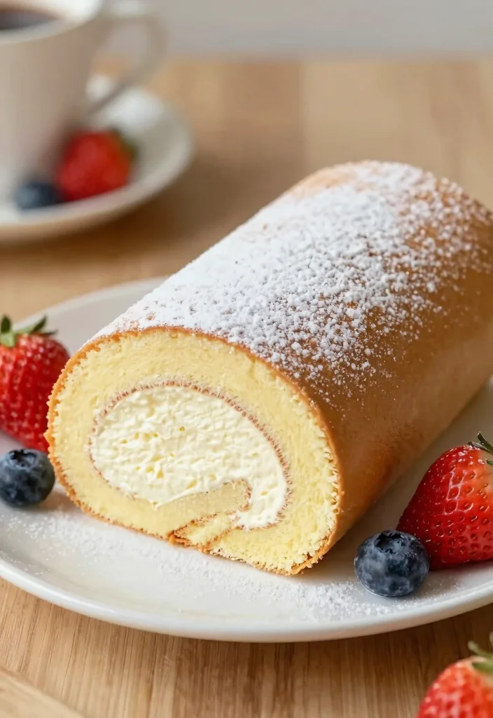 17 Easy Cake Roll Recipes With Soft Sponge and Creamy Fillings - 1. Classic Vanilla Cake Roll 1