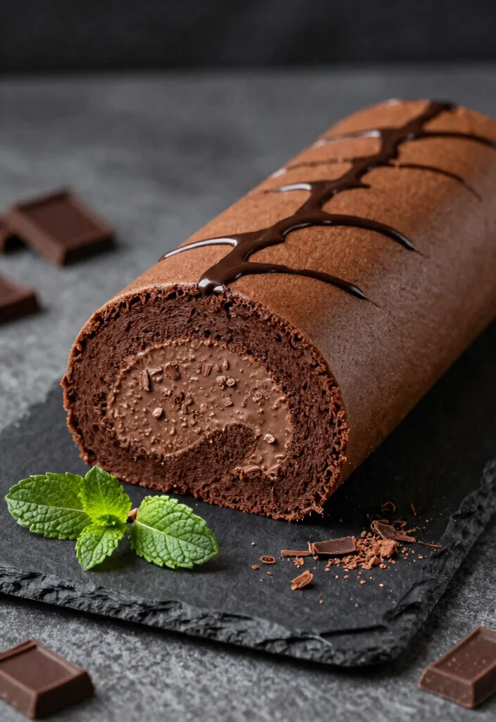 17 Easy Cake Roll Recipes With Soft Sponge and Creamy Fillings - 2. Rich Chocolate Cake Roll 1