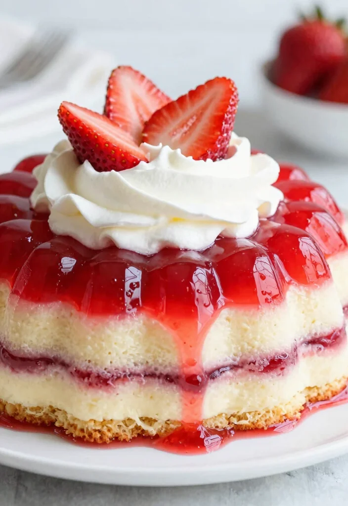 17 Easy Jello Poke Cake Recipes: Colorful and Fun - 1. Classic Strawberry Jello Poke Cake 1