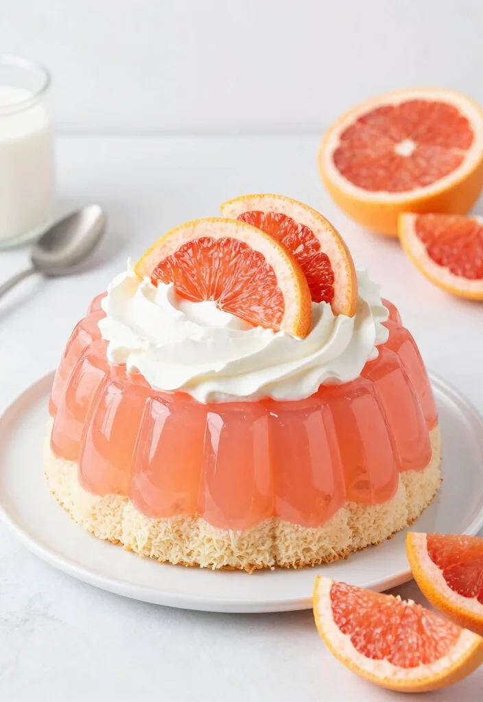 17 Easy Jello Poke Cake Recipes: Colorful and Fun - 12. Grapefruit Jello Poke Cake 1