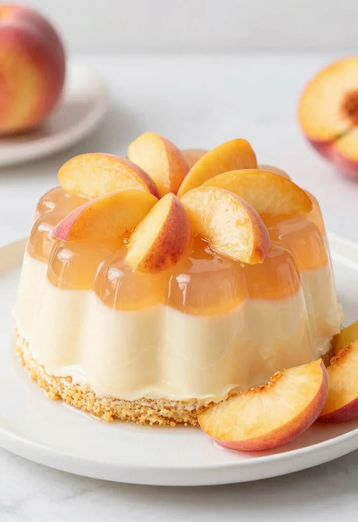 17 Easy Jello Poke Cake Recipes: Colorful and Fun - 16. Vanilla Peach Jello Poke Cake 1