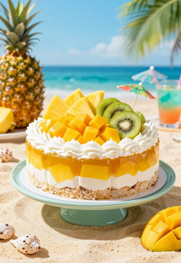 17 Easy Jello Poke Cake Recipes: Colorful and Fun - 4. Tropical Fruit Jello Poke Cake 1