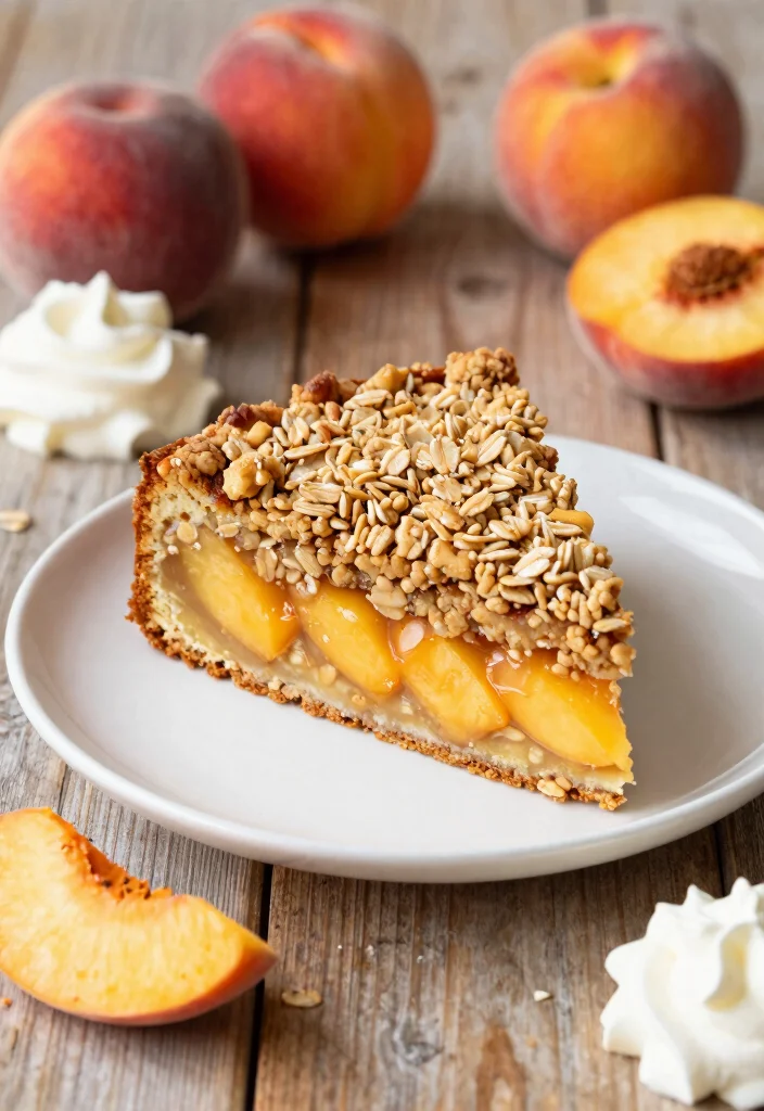 17 Easy Peach Coffee Cake Recipes With Fresh Flavor - 14. Peach Crumble Coffee Cake 1