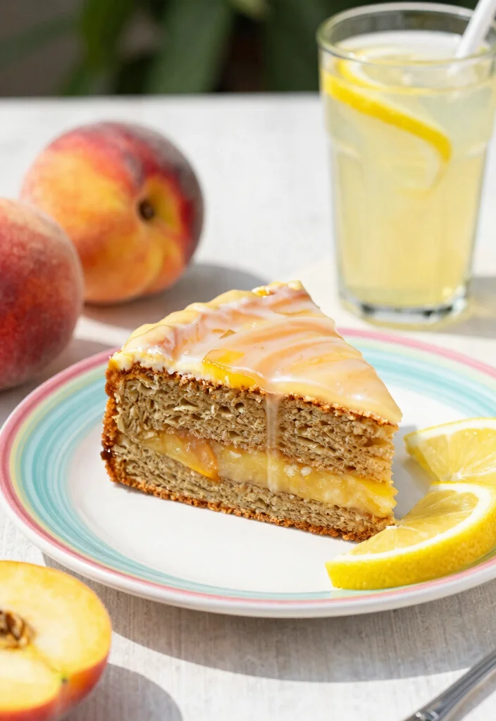 17 Easy Peach Coffee Cake Recipes With Fresh Flavor - 9. Peach Lemon Coffee Cake 1