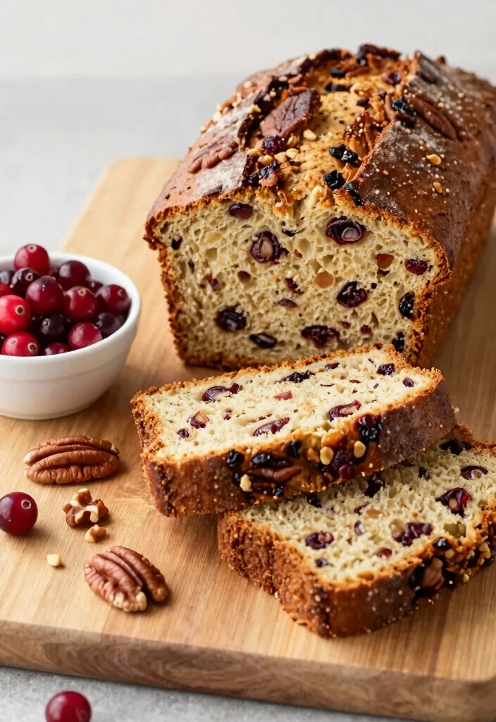 17 Fresh Cranberry Baking Recipes for Sweet and Tart Treats - 11. Cranberry Pecan Bread 1