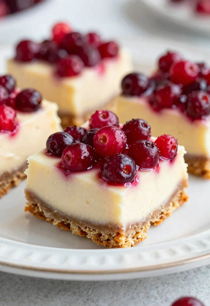 17 Fresh Cranberry Baking Recipes for Sweet and Tart Treats - 13. Cranberry Cheesecake Bars 1