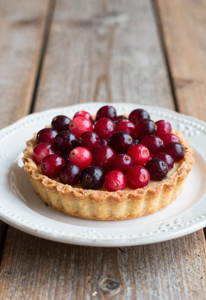 17 Fresh Cranberry Baking Recipes for Sweet and Tart Treats - 17. Cranberry Tart with Almond Crust 1