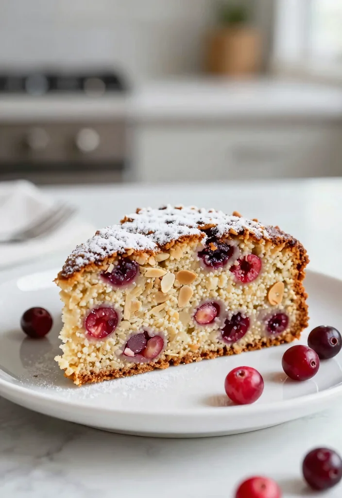 17 Fresh Cranberry Baking Recipes for Sweet and Tart Treats - 2. Cranberry Almond Flour Cake 1