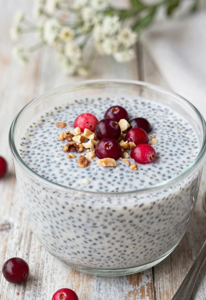 17 Fresh Cranberry Baking Recipes for Sweet and Tart Treats - 6. Cranberry Chia Seed Pudding 1