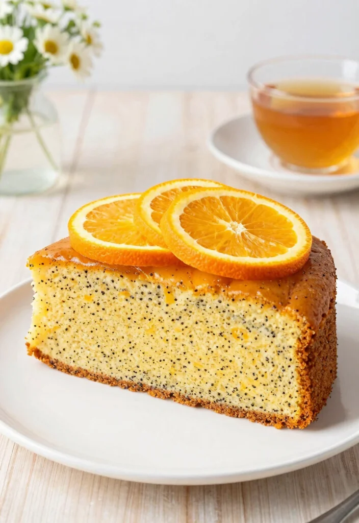 17 Fresh Orange Cake Recipes With Bright Citrus Flavor - 8. Orange Poppy Seed Cake 1