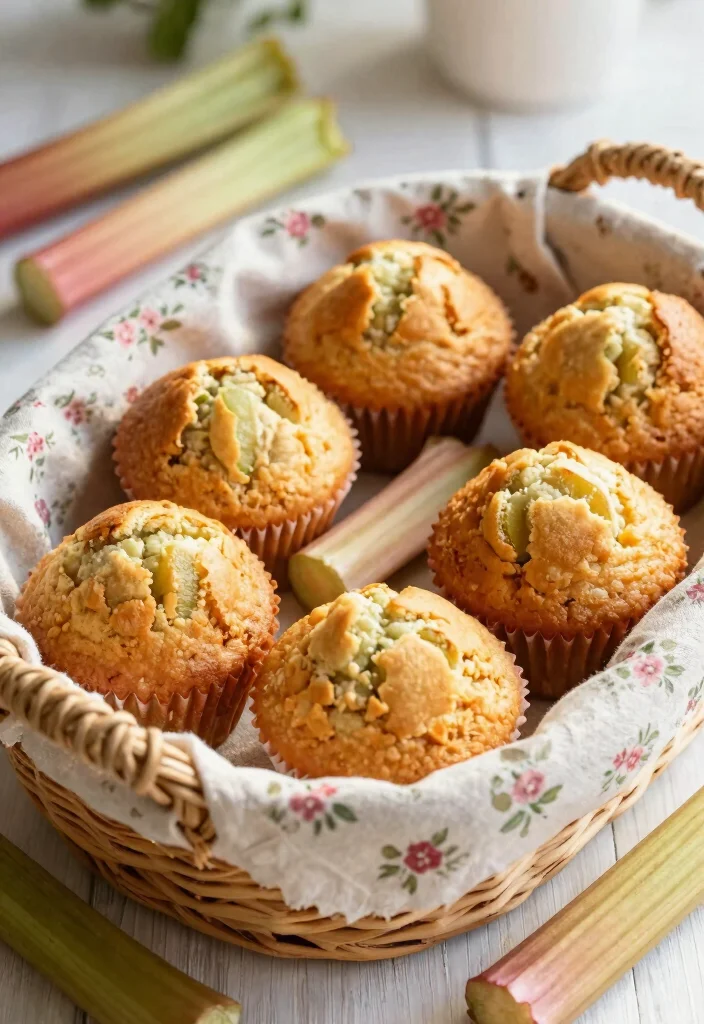 17 Frozen Rhubarb Baking Recipes for Sweet and Tangy Desserts - 6. Frozen Rhubarb Muffins 1