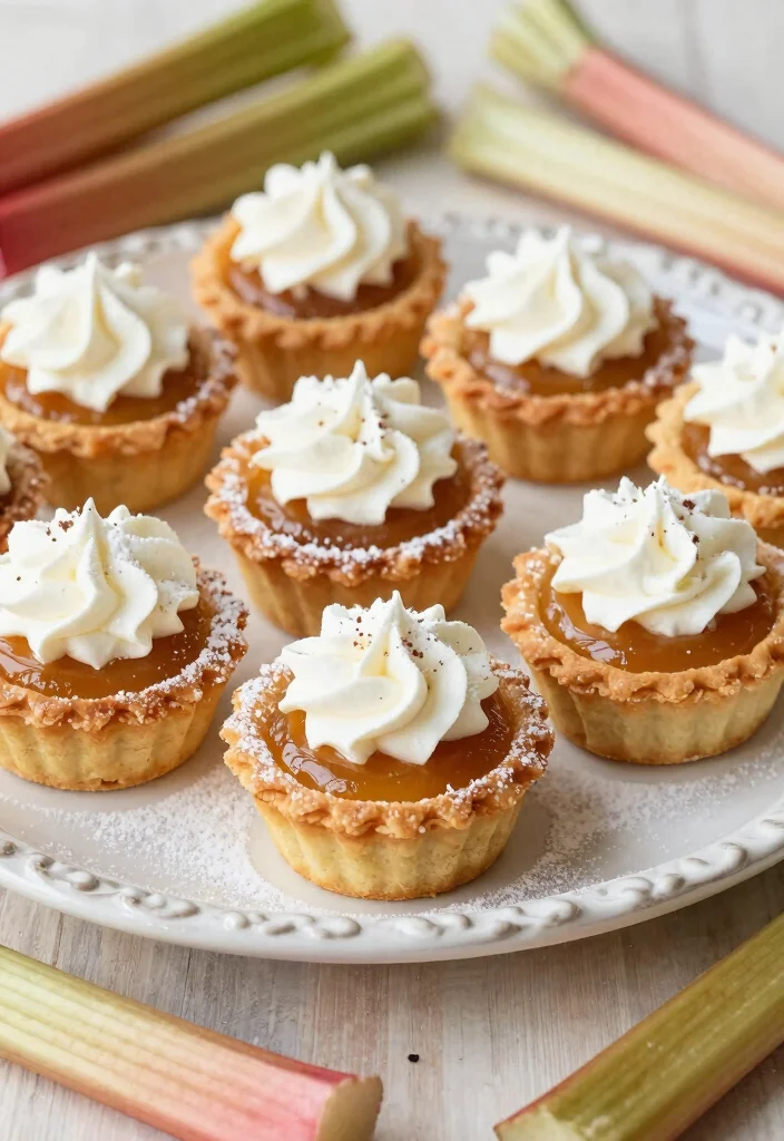 17 Frozen Rhubarb Baking Recipes for Sweet and Tangy Desserts - 8. Rhubarb Tarts 1