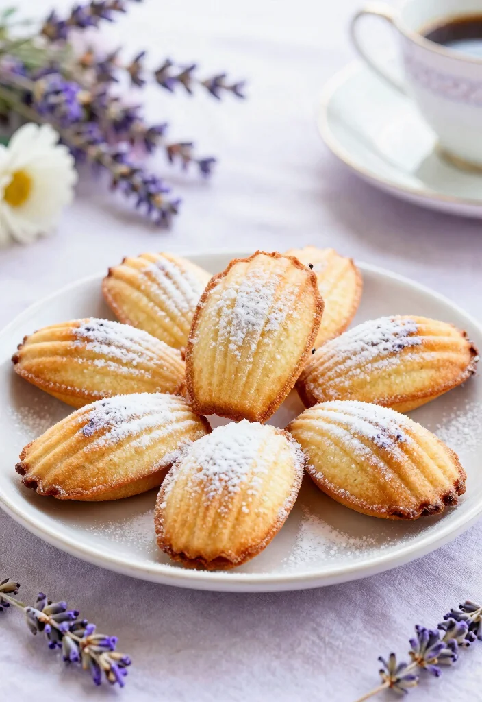 17 Lavender Baking Recipes with Floral Aroma - 12. Lavender Madeleines 1