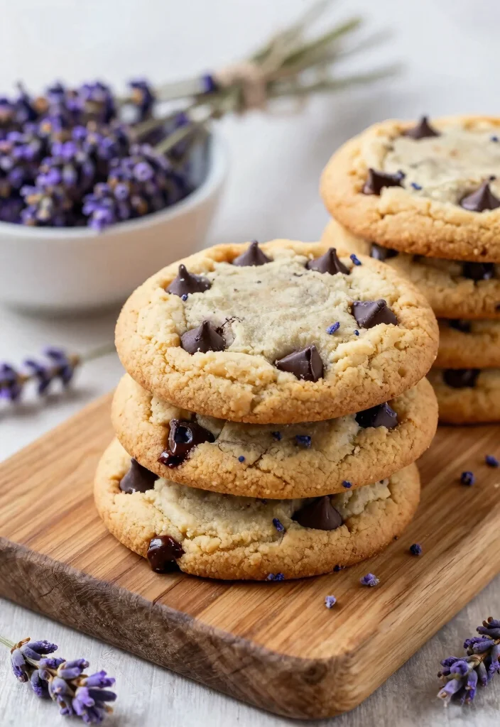 17 Lavender Baking Recipes with Floral Aroma - 4. Lavender Chocolate Chip Cookies 1