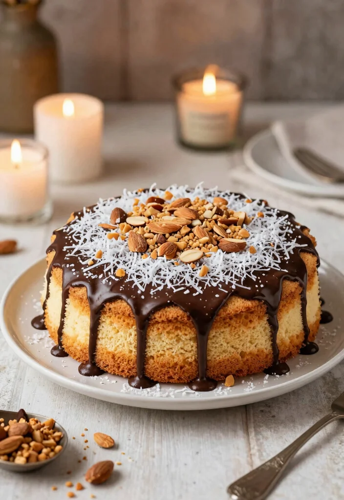 17 Light and Fluffy Gluten-Free Sponge Cake Recipes for Beginners - 13. Almond Joy Gluten-Free Sponge Cake 1